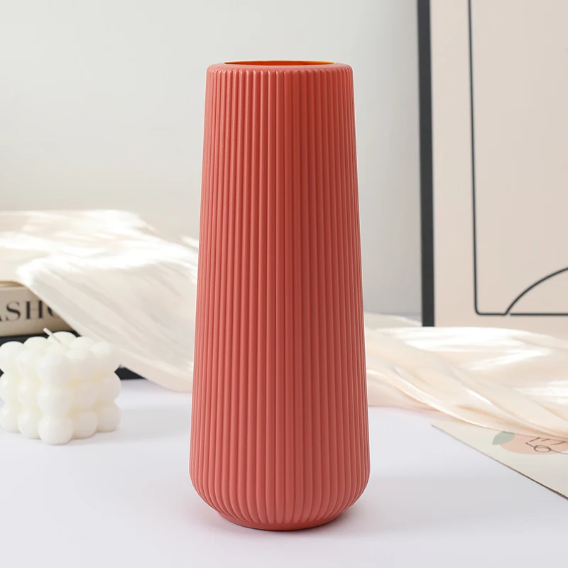 Plastic vase Home living room flower arrangement decorative bottle Party supplies artificial vase
