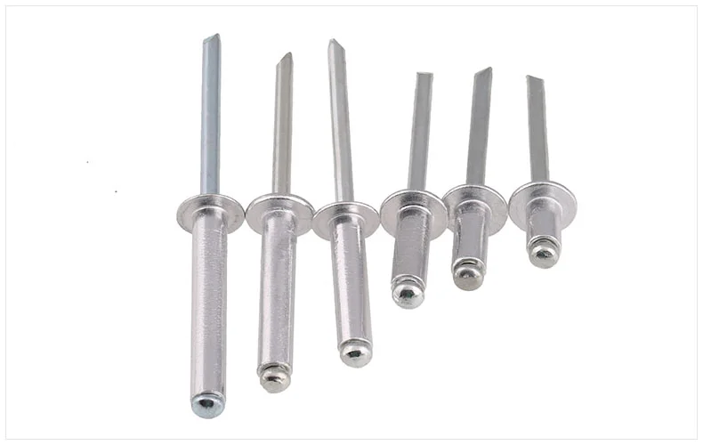 Stainless Steel Aluminum Blind Rivet DIN7337 Round Head Aluminum Steel Stem Break Pop Blind Rivet