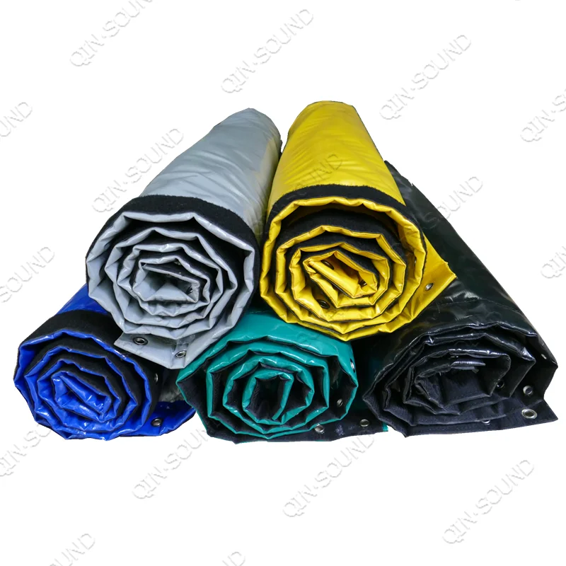 Qinsound Soundproof Fence Canvas Residential Noise Barrier Removable Thick Fence Vinyl Quality Sound Barrier Acoustic Curtains