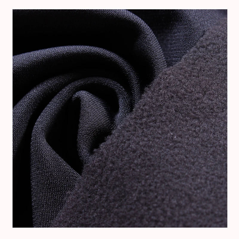 2022 New arrival 50D Knitted fabric 3 layers bond fleece fabric suit for soft shell ski suit