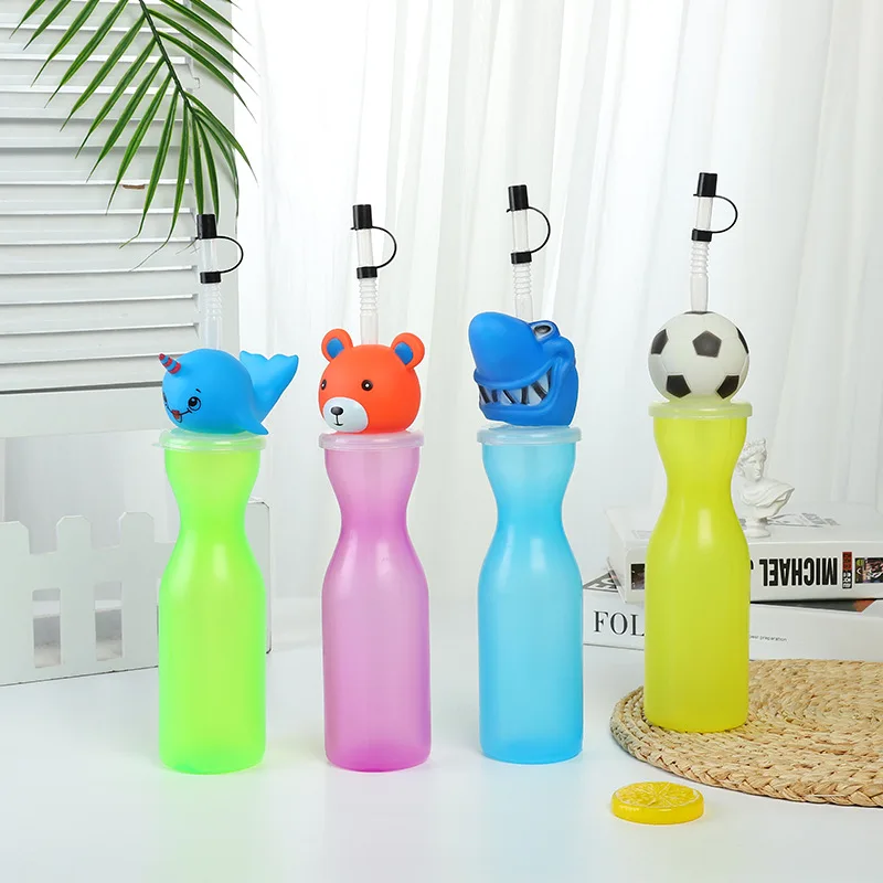BPA Free Special LED 3D Animal Plastic Kids Cup 16 Oz Party Beverage Drinking Cup For Children