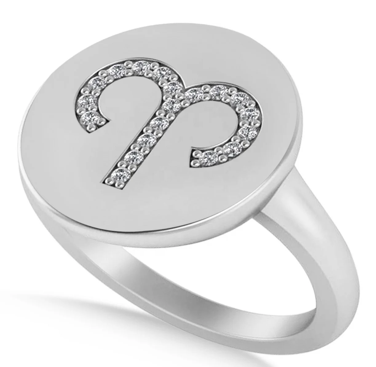 Manufacturer rose gold 12 month star zodiac jewelry finger rings open adjustable real 18k gold plated sign ring