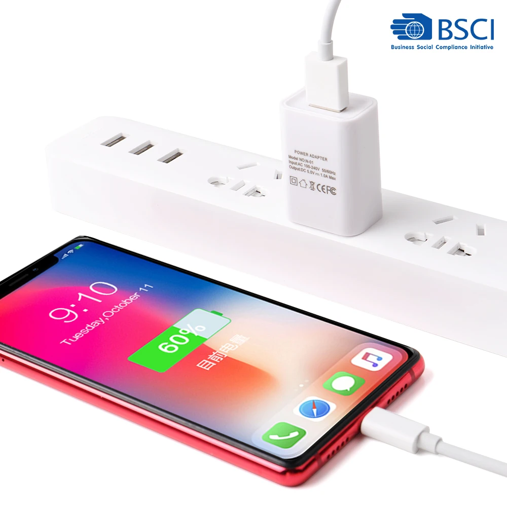 Wholesale 5V 1A Mobile Phone Universal Wall Charger 5W AC Charger with USB