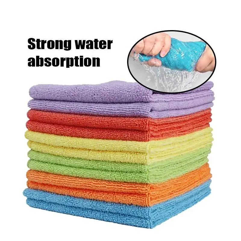 Microfiber Cloth Cleaning Towel Kitchen Dish Cloths Cleaning Towels 180gsm 30*30cm