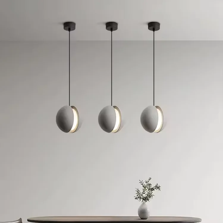Wholesale concrete cement hanging lamps Restaurant decorated LED cement chandelier light pendant lamp