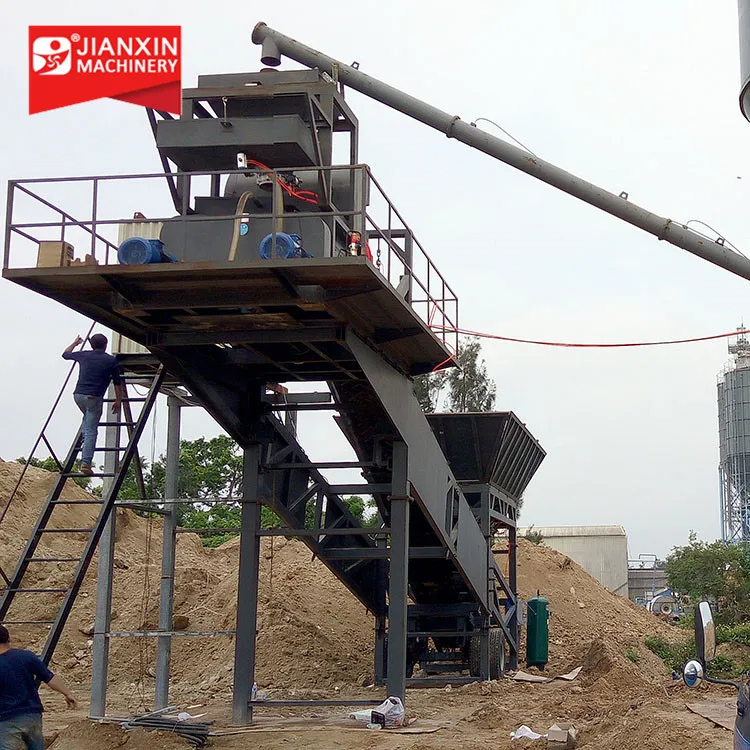 60M3 mobile concrete batching plant cement silo with reasonable price