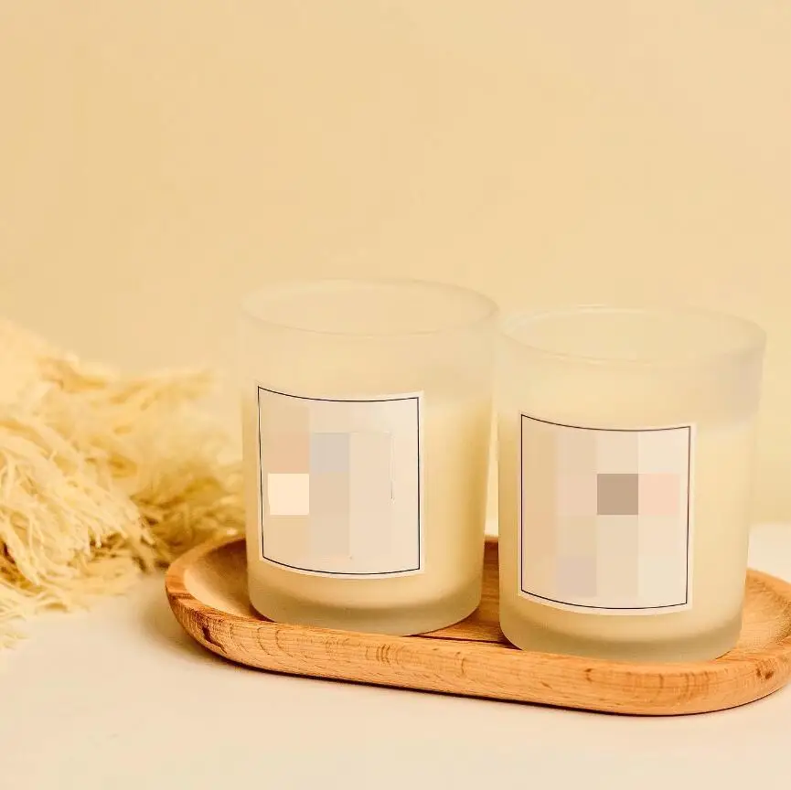 wholesale wedding frosted white aromatherapy soy bulk order candle scented