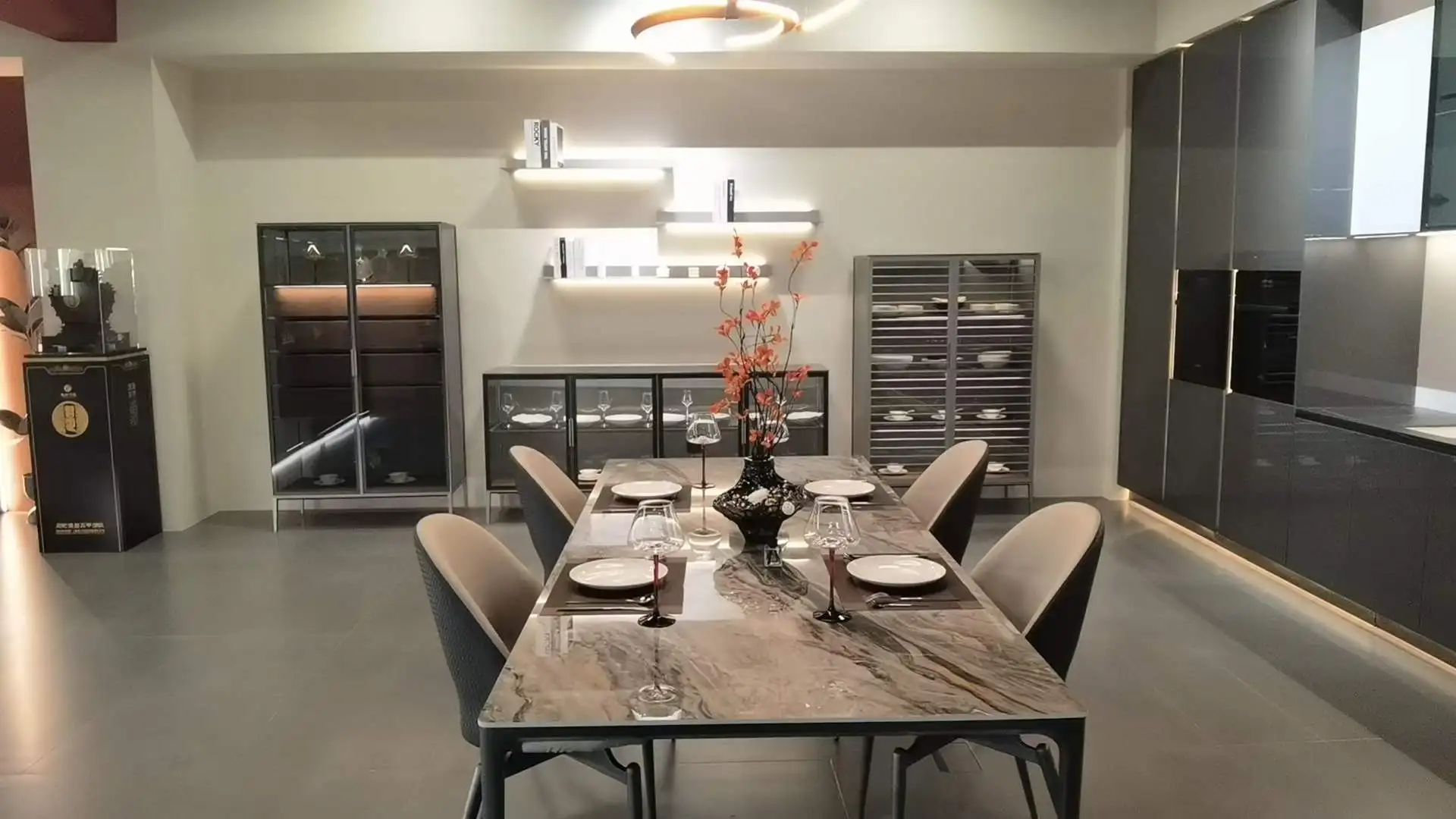 Hored House Modern luxury aluminum Furniture set glass wine Cabinet Sofas Kitchen Cabinets Wardrobe Whole House Customization