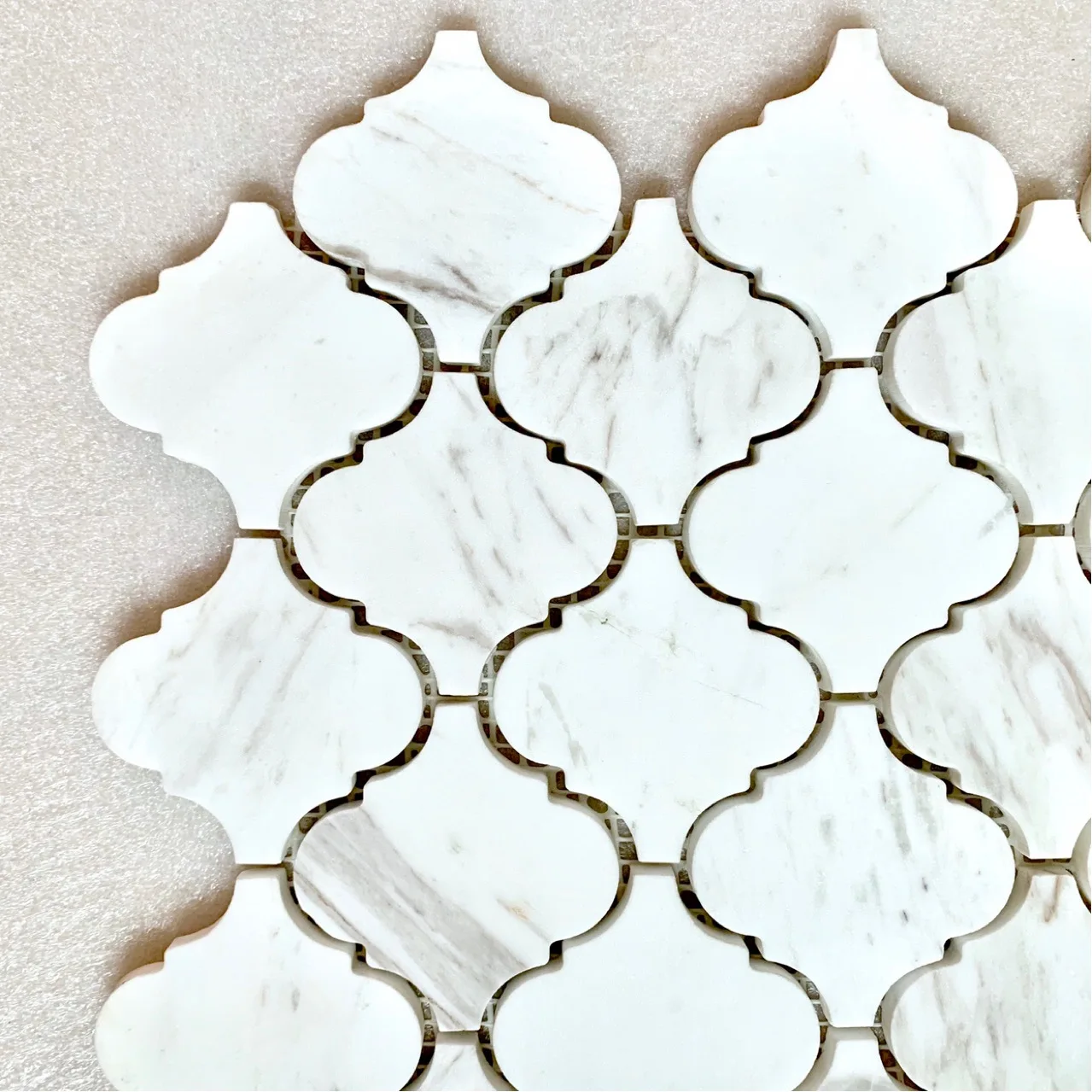 Best Quality Lantern mosaic tile bathroom design, white lantern outdoor wall tile mosaic