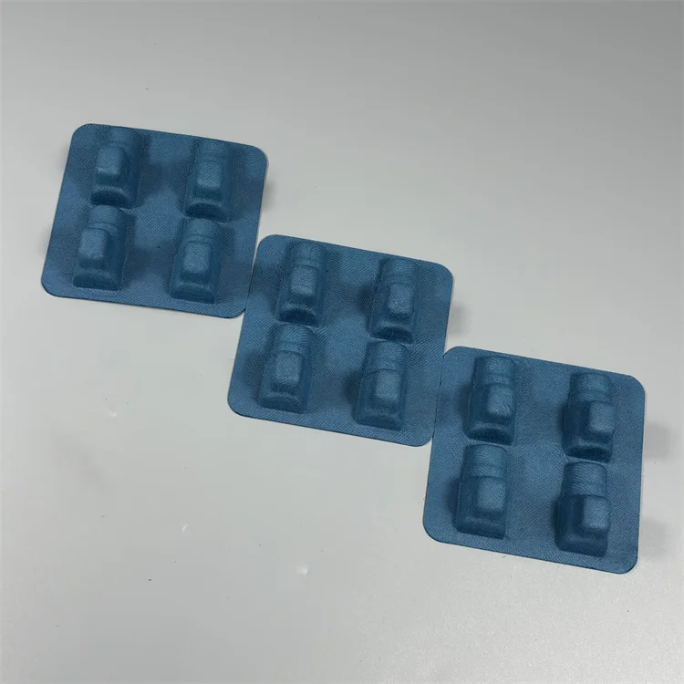 BonitoPak Cosmetic packaging wholesale pulp mold 4 pack ampoule tray paper cosmetic Packaging Tray