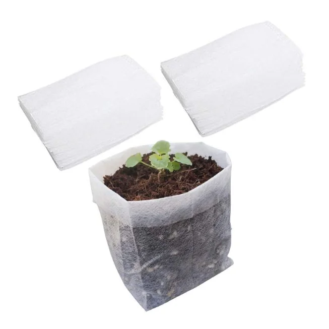 Nursery Growing Bags Fabric Seedling Pots Non-Woven Pouch For Gardening Seed Plant Bag Potato Flower Tomato Plant Starts