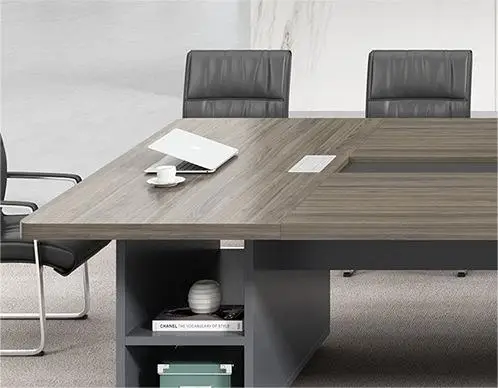 Large round corner plate rectangular conference long table conference desk company conference room office furniture