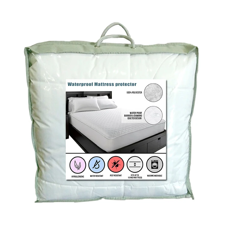 Waterproof 100% non bonded polyester fiber bed mattress cover