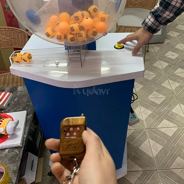 Lucky ball machine bing game go drawing machine lotto ticket gravity pick game machine