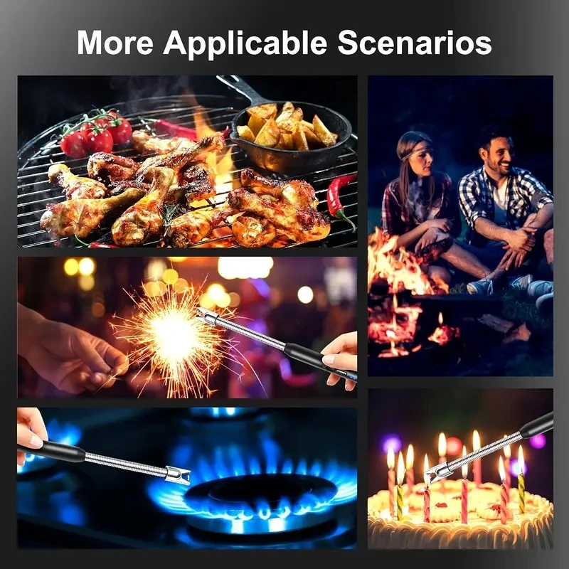 USB Rechargeable Electric Arc Lighter Candle Lighter Windproof Electric Lighter