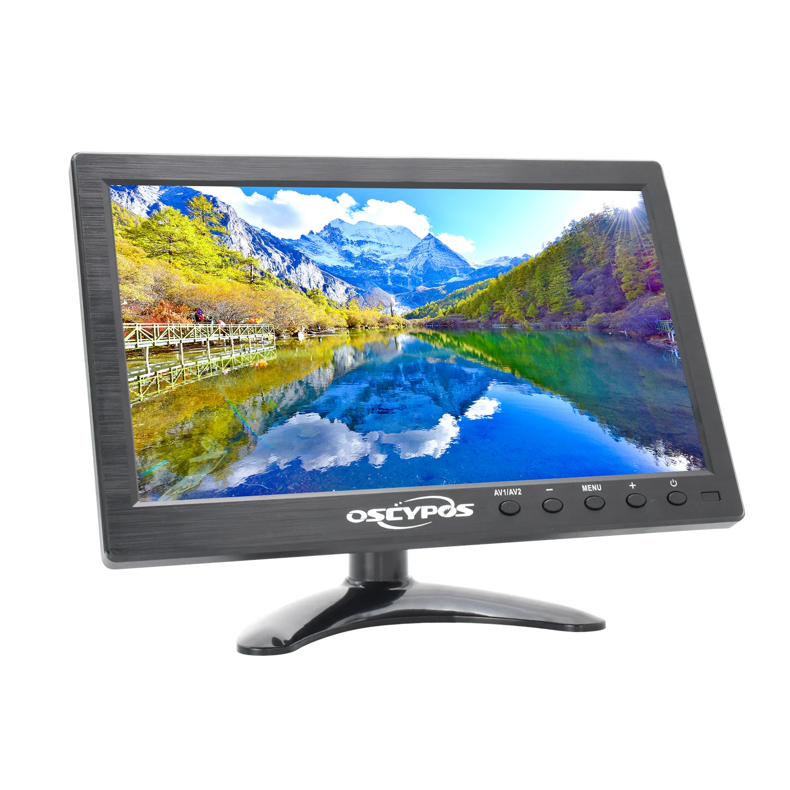 10 Inch 1280*800 High Brightness Led Cctv Plastic Shell Case Monitor With Av Input