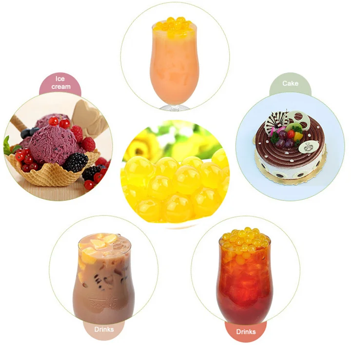 Factory Wholesale BODUO Yummy 3KG Fruit Flavored Boba Pop Mango Popping for Tapioca Milk Tea