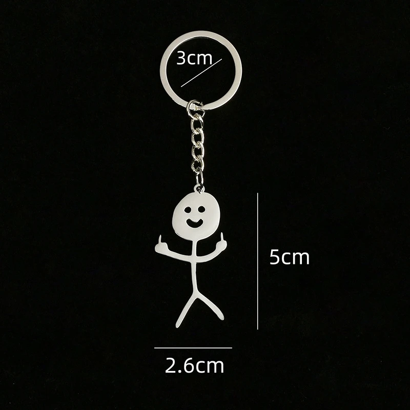 Cute Trend Key rings Titanium Steel School Bag Car Key Pendant Couple New Trinket Gift Key rings