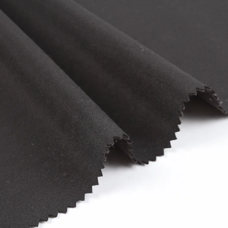 100D softshell fabric bonding knitted four way stretch bonded fabric with micro knitted fleece backing