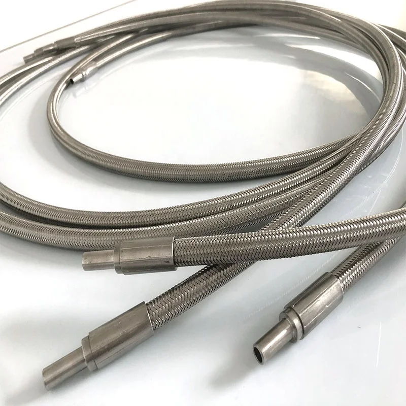 Chemical Pipe PTFE Hose Stainless Steel 304 Braided Metal Hose