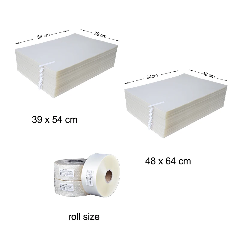 Manufacture 75/100 mikron clears creen printing polyester PET release plastic heat transfer film sheets for t-shirt