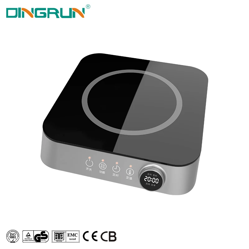 2000 Вт, портативная индукционная плита с одной ручкой 220 В и сенсорным управлением, немецкая электрическая варочная панель