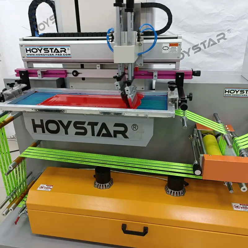 Auto Label Lanyard Screen Printing Machine