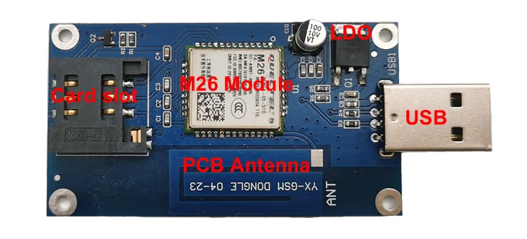 wireless GSM dongle M26 module 2g modem USB to Serial UART hub connection for communicate