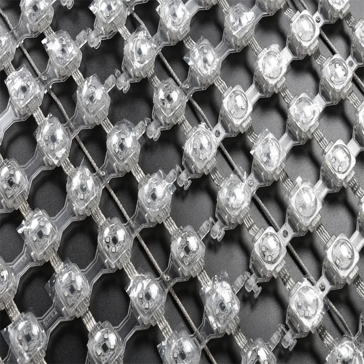 Открытый гибкий светодиодный сетчатый экран SMD3535 RGB P50 высокой четкости полноцветный дисплей