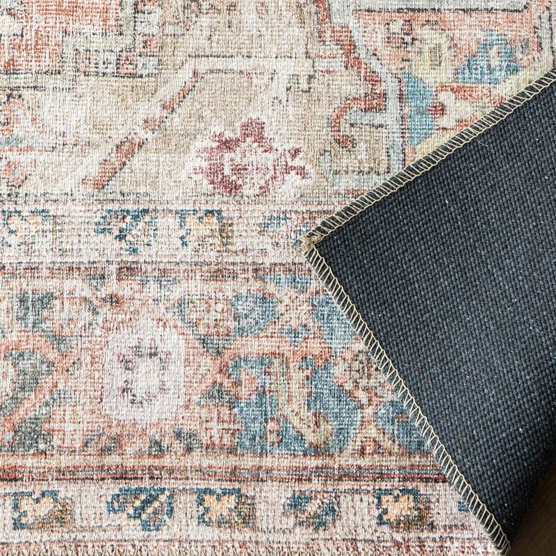 Artistic Weavers Vintage Retro Distressed Turkey Boho Unique Area Rug Carpet for Home Hotel Office Arcade Decoration