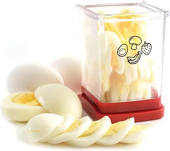 Besafe Kitchen Multifunctional Egg and Fruit Cutter Cup Speed Slicer for Vegetable Strawberry Banana Salad Fresh Platter