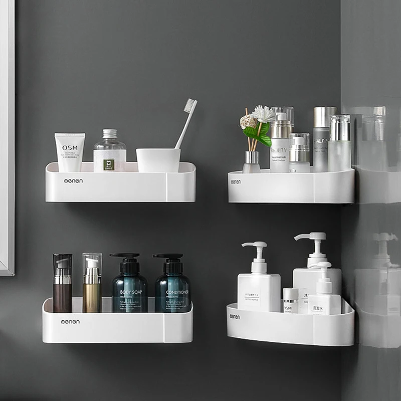 Perforated Free Grey Towel Rack Bathroom Towel Rack Accessories Tissue Dispenser Rack for Kitchen Bathroom Office