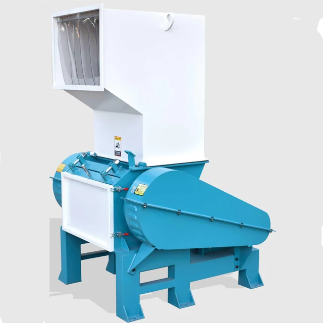 large feed port PET plastic bottle basket crusher regrind  recycle  machine