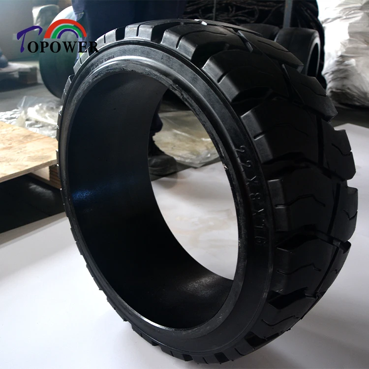 Press on solid tire 22x8x16 22x9x16 Solid forklift tires