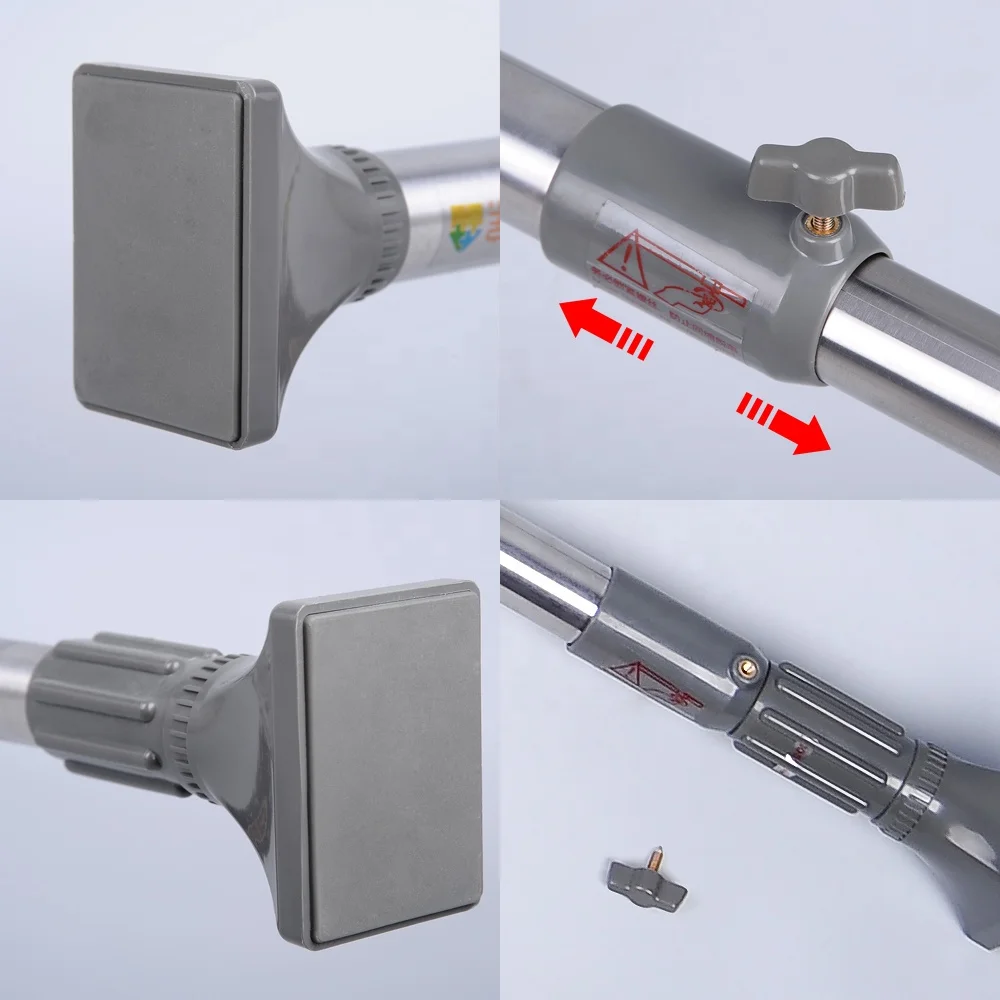 BAOYOUNI Stainless Steel Bathroom Extension Rod Shower Curtain Rods Hanging Rails 123-210cm