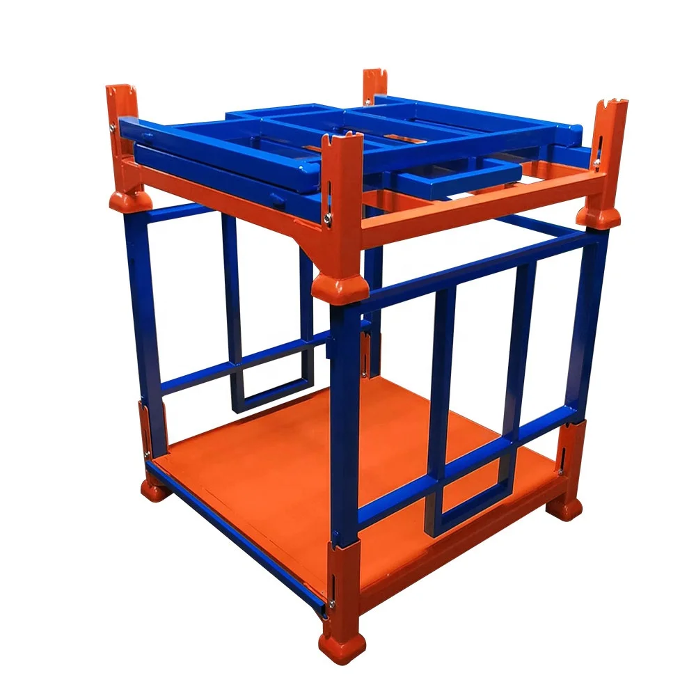 
plan base foldable metal rack stacking up to 5 layers 