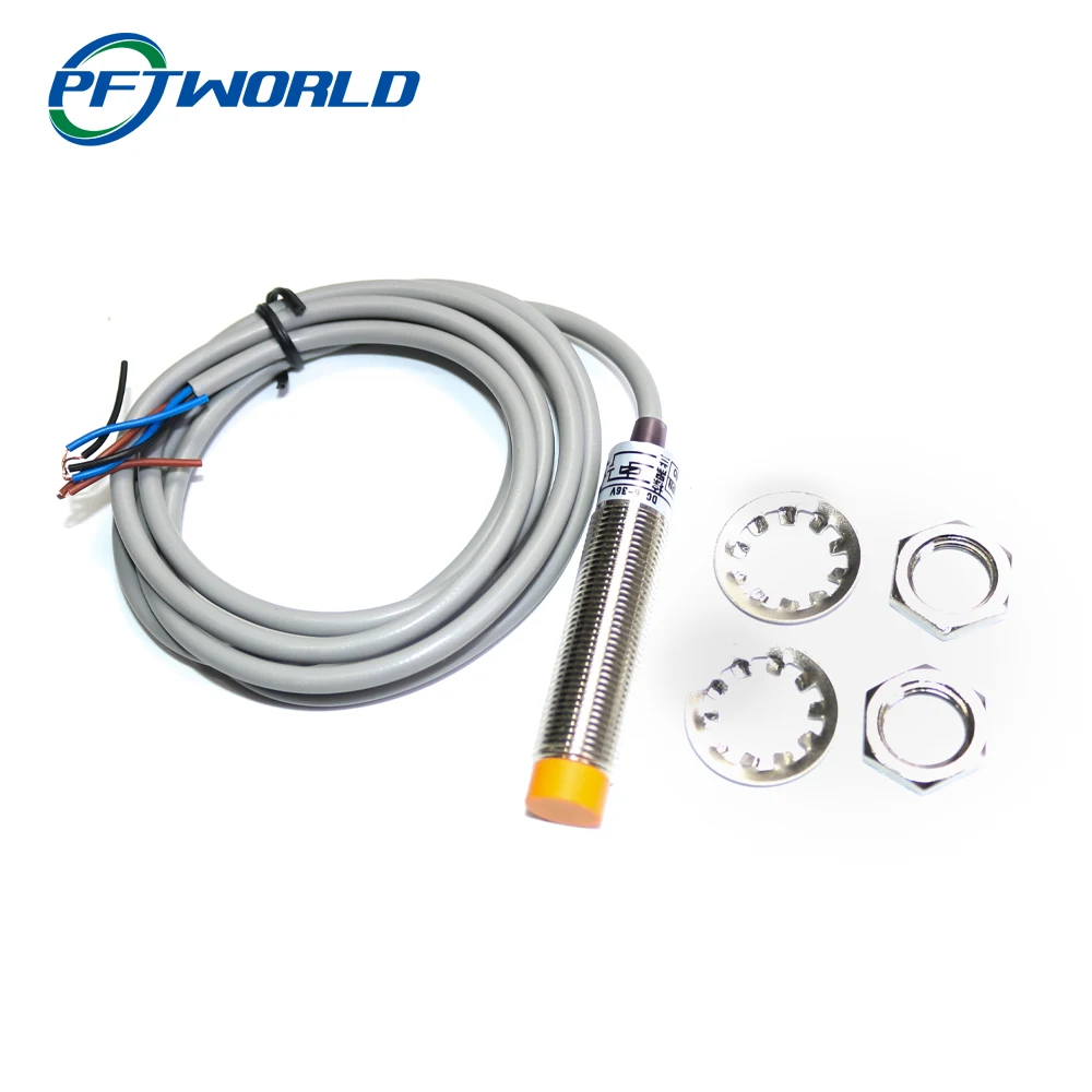 Металлический датчик M12 индуктивный Бесконтактный переключатель с нормально открытым тройным проводом NPN 2 мм 4 мм