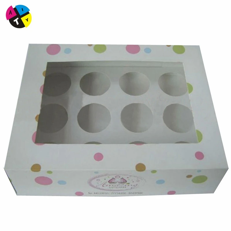 
Professional custom printing boxes cupcake 