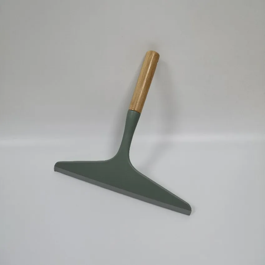 top sale high quality natural bamboo handle window cleaner glass window squeegee cleaning wiper