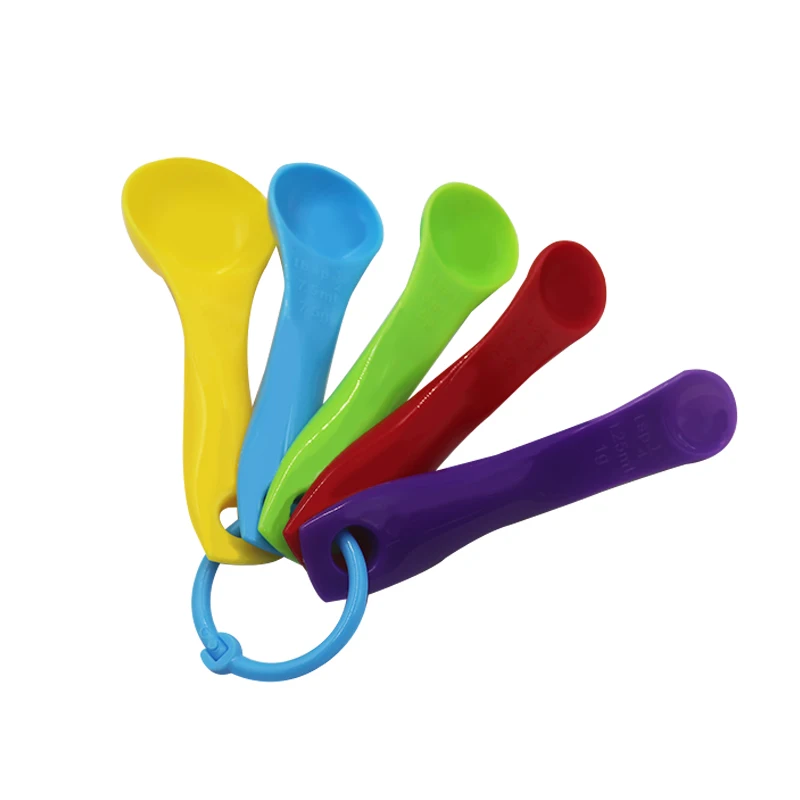 5 шт./компл. оптовая продажа, набор пластиковых мерных ложек для дома, кухонные измерительные инструменты, мерная ложка