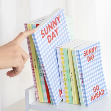 188 Page Korean Trellis Diary NoteBook Planner Blank Grid Horizontal Line Inner Page Notepad Daily Plan Yearly Agenda