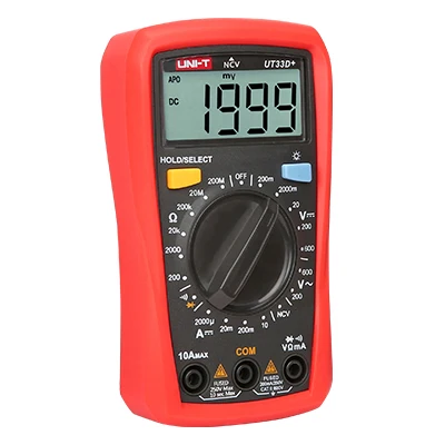 UT33D+ Palm size AC DC voltmeter Ammeter Resistance Capacitance meter Diode test/Continuity buzzer