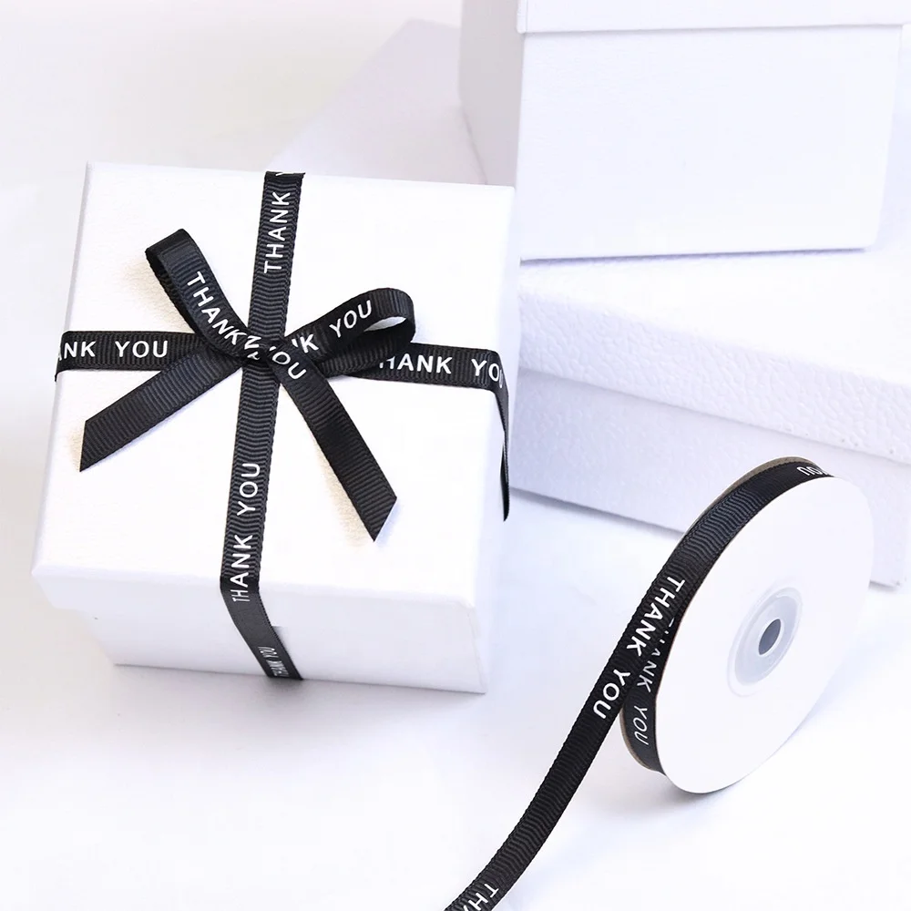 Wholesale Gross Grain Ribbon High Quality 116 Colors Custom Thermal Transfer Printing Logo Characters For Ribbon Grosgrain