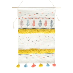 2021 новый индивидуальный богемный настенный гобелен шелковый с принтом ворсовый декор для детской комнаты хлопковый Тканый гобелен настенный Подвесной Настенный художественный Декор