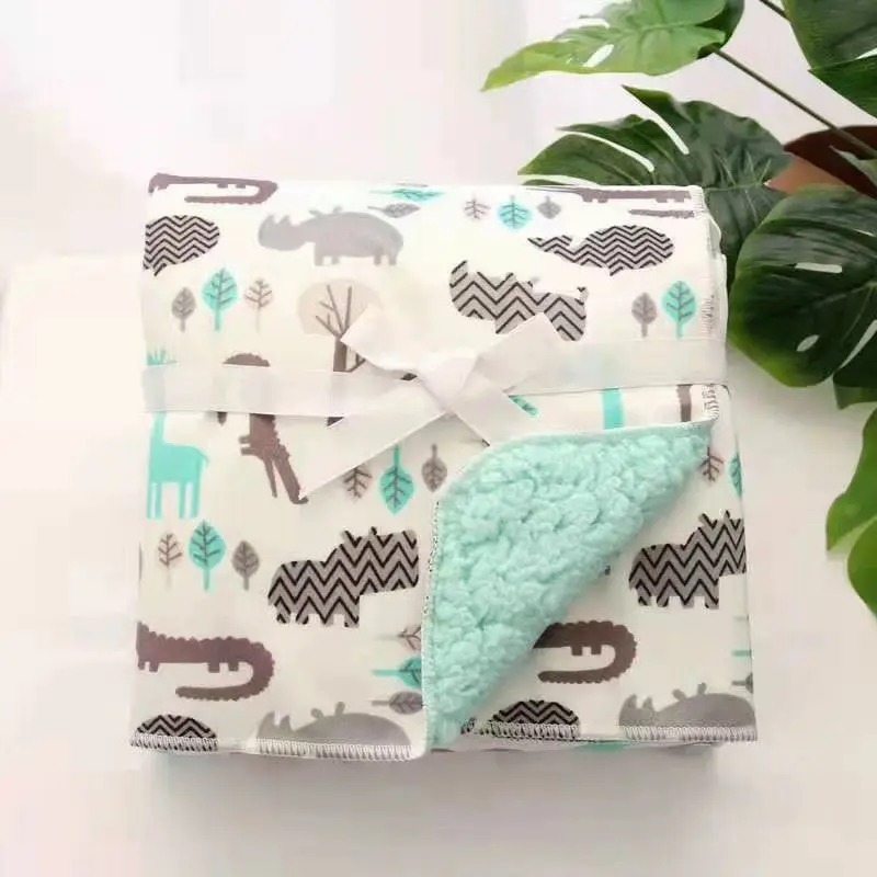 2024 New arrivals Baby Swaddle Gift Set Newborn Shower Receiving Muslin Bamboo Cotton Blanket Set