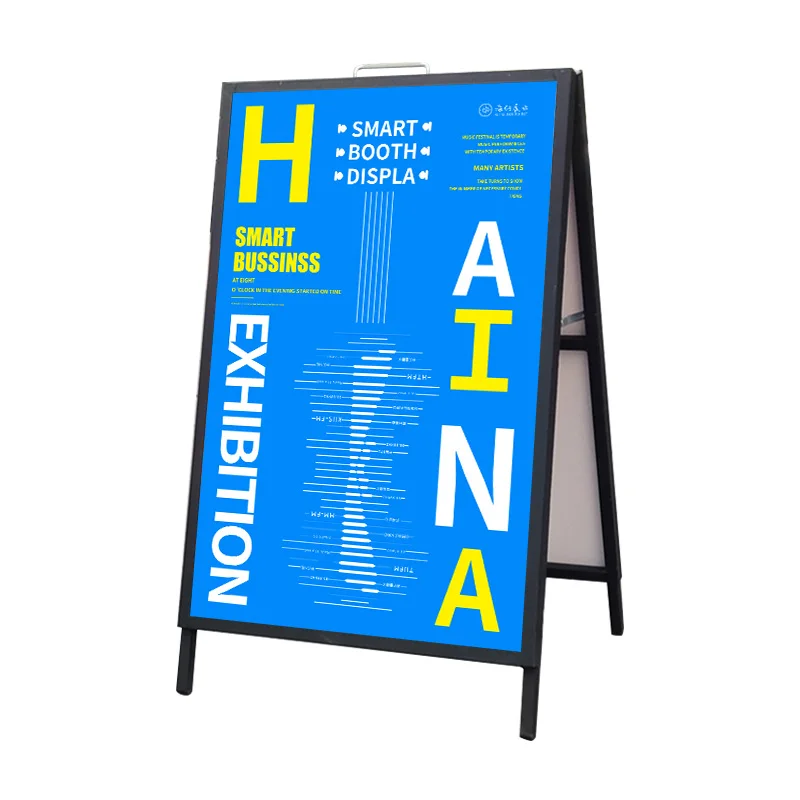Custom Design Popular Cheapest Supermarket Advertising Poster Display Double Pavement Sign