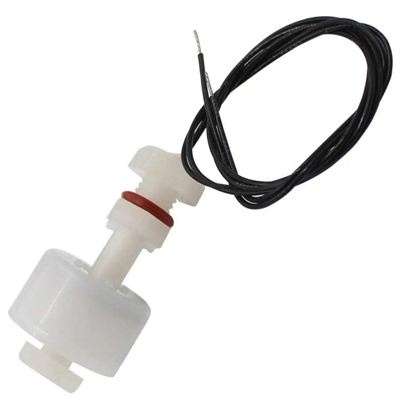 PVDF PTFE Tefloning plastic vertical M10 float ball level switch 43mm magnetic limit switch mechanical switch
