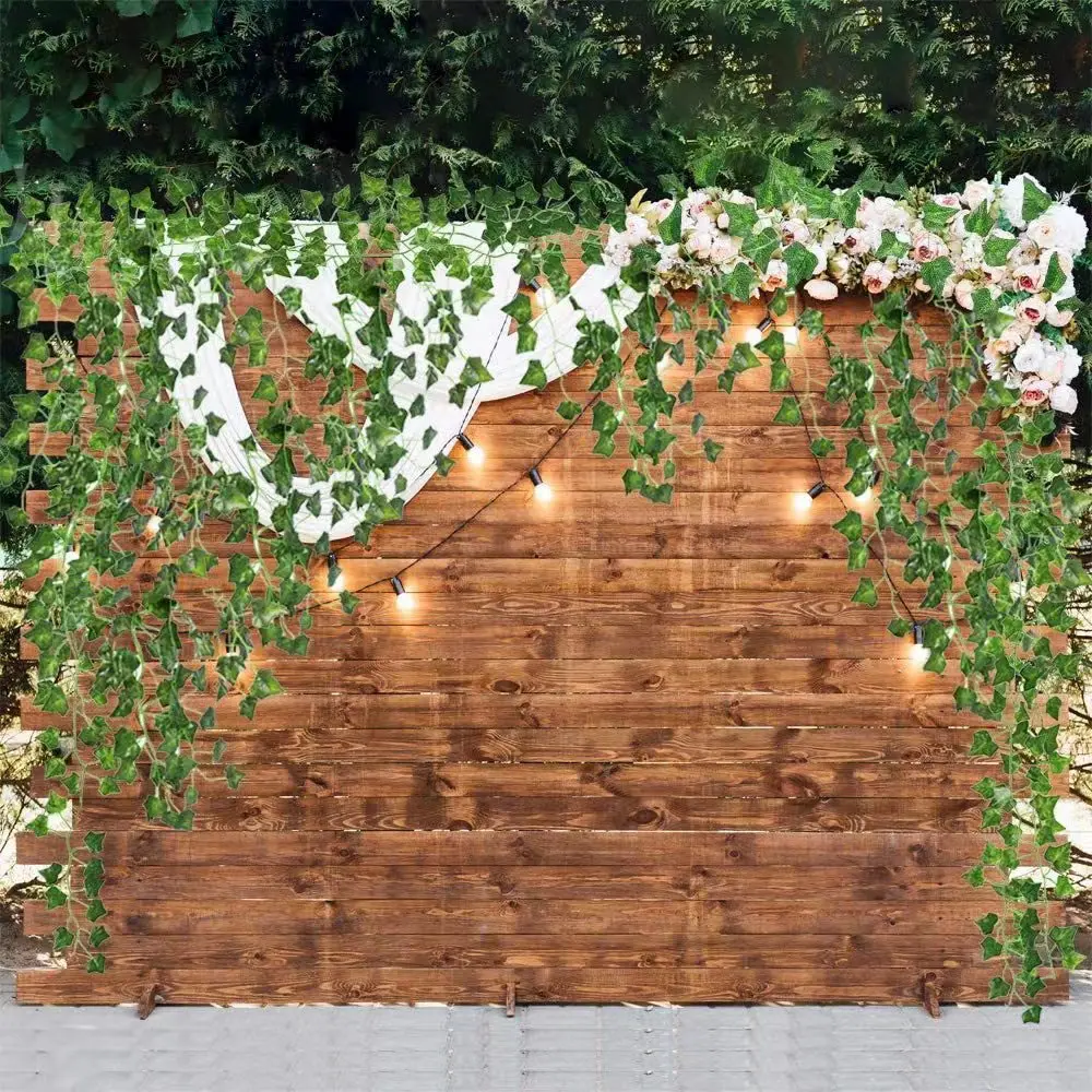6ft 72 Leaves 210cm Artificial Green Ivy Mann for Garden Landscaping Wedding Decoration Outdoor Artificial Plants