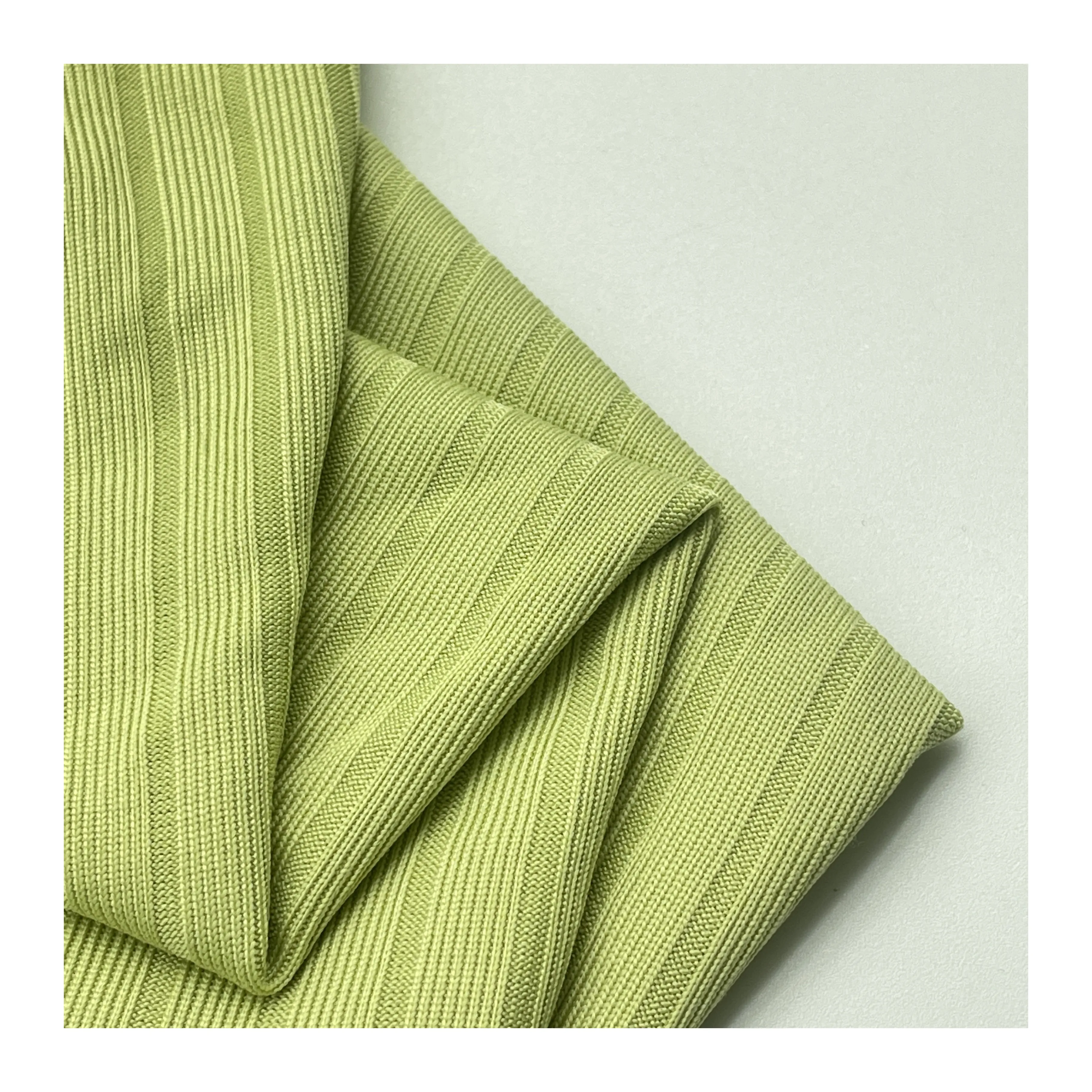 High Elastic Super Soft 8*3 Rib Knit Fabric 90polyester 10spandex stripe fabric For T Shirts dress