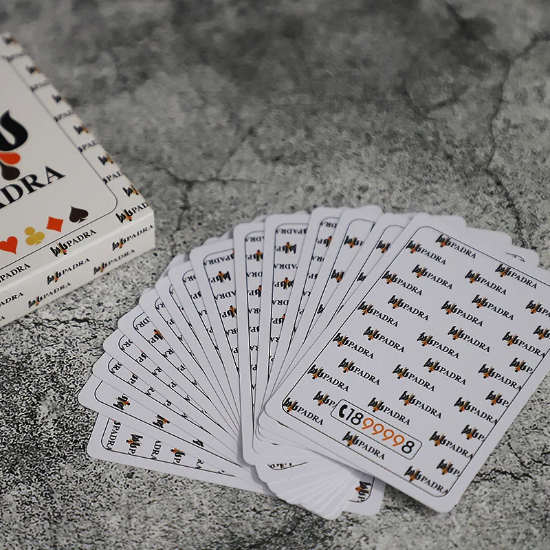 New design custom logo luxury printingpaper 310gsm German Black Core poker card with low price